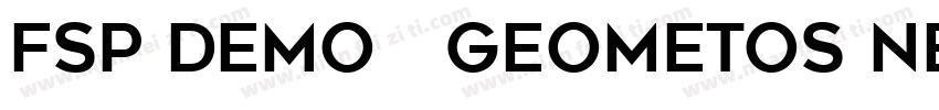 FSP DEMO   Geometos Neue字体转换